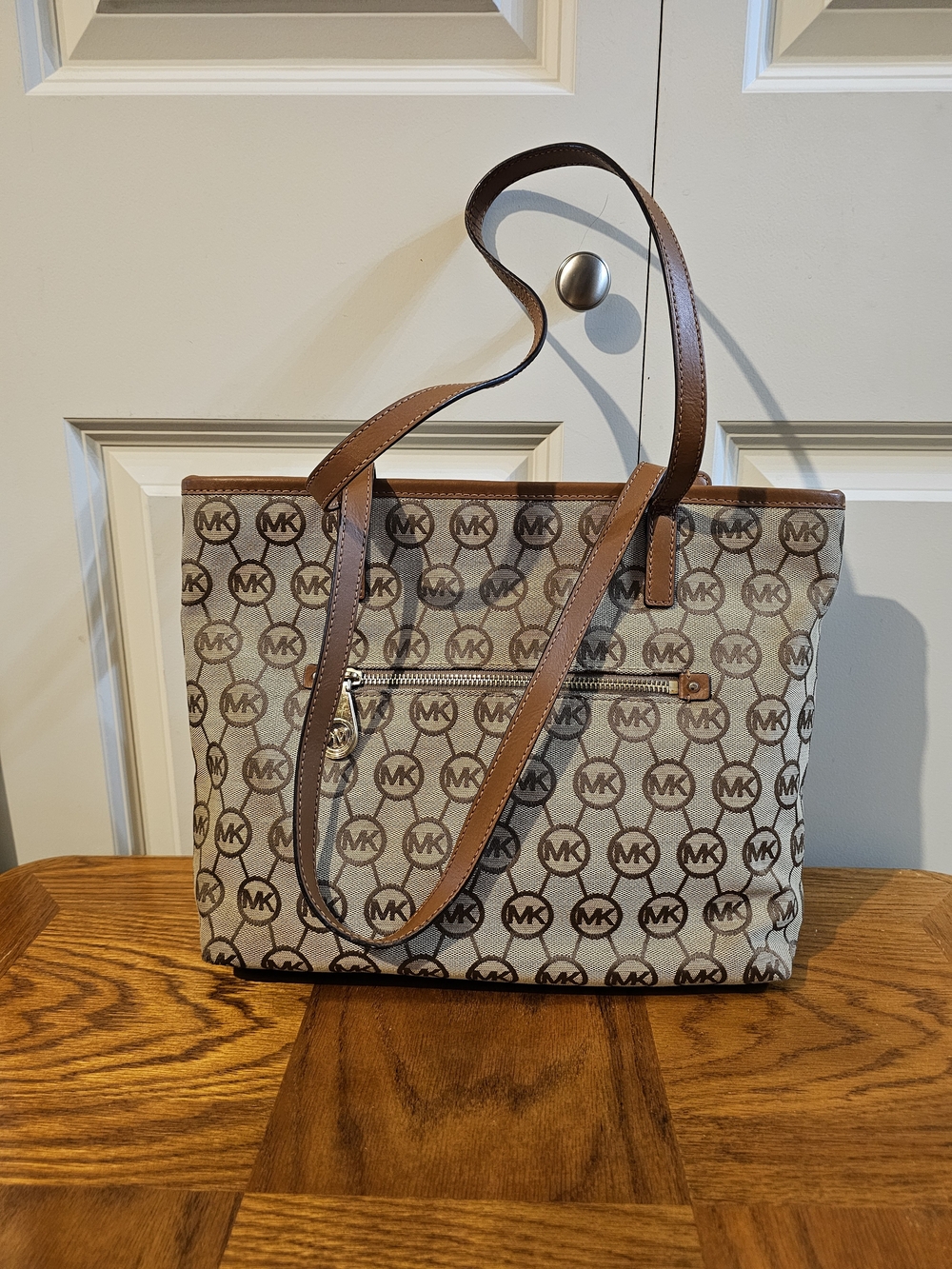 Michael Kors Brown Logo Tote Bag